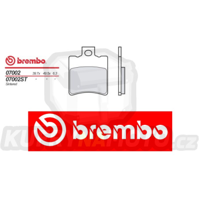 Brzdové destičky Brembo MBK FIZZ 50 r.v. Od 94 -  směs Originál Přední