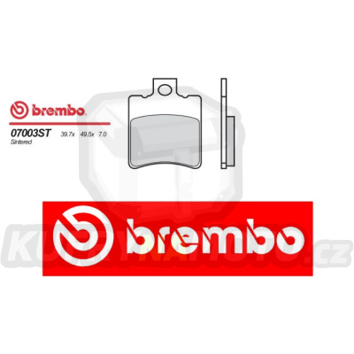 Brzdové destičky Brembo PIAGGIO TYPHOON CATALYZED 50 r.v. Od 02 -  směs Originál Přední