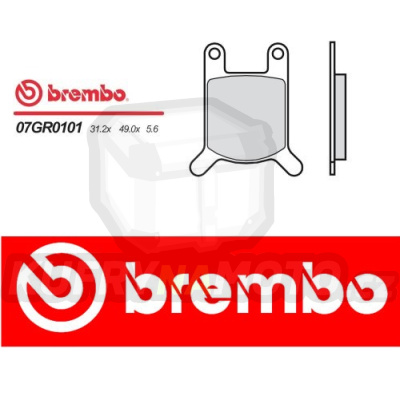 Brzdové destičky Brembo BETA MG 50 r.v. Od 83 -  směs Originál Přední