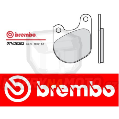 Brzdové destičky Brembo HARLEY DAVIDSON FXE 1340 r.v. Od 82 -  směs Originál Přední