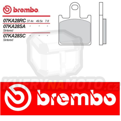 Brzdové destičky Brembo KAWASAKI Z 1000 r.v. Od 07 -  směs RC Přední