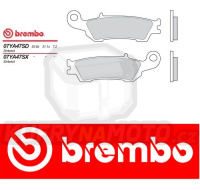 Brzdové destičky Brembo YAMAHA YZ 125 r.v. Od 08 -  směs SD Přední