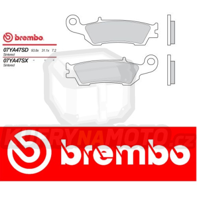 Brzdové destičky Brembo YAMAHA YZ 125 r.v. Od 08 -  směs SD Přední