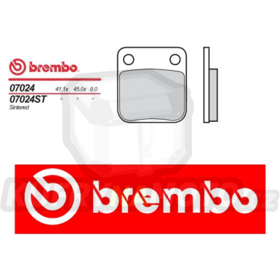 Brzdové destičky Brembo DAELIM MESSAGE II 50 r.v. Od 98 -  směs S T Přední