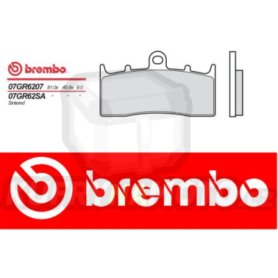 Brzdové destičky Brembo BMW R 1100 S ABS 1100 r.v. Od 01 -  směs SA Přední