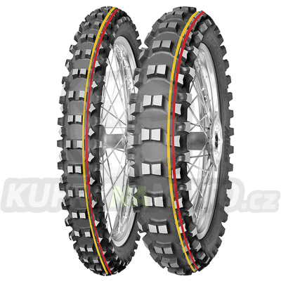 Pneu 90/90-21 (54M) TERRA FORCE MX SM (žlutý/červený  pruh), MITAS - ČR