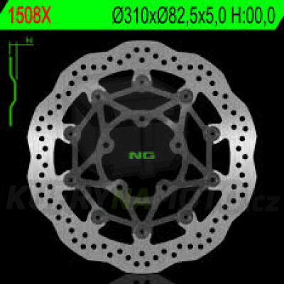 Brzdový kotouč moto NG 1508X