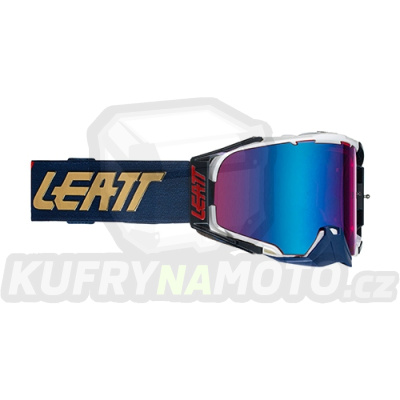 LEATT VELOCITY 6.5 BRÝLE IRIZ GOGGLE ROYAL BLUE UC 26% NAVY / WHITE-8021700180