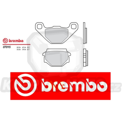 Brzdové destičky Brembo APRILIA TUAREG RALLY 125 r.v. Od 92 -  Originál směs Zadní