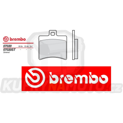 Brzdové destičky Brembo MALAGUTI PHANTOM MAX 200 r.v. Od 04 -  XS směs Zadní