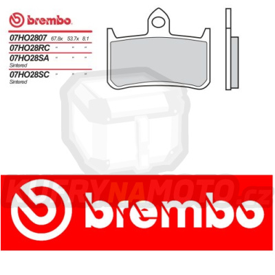 Brzdové destičky Brembo HONDA NS 125 r.v. Od 89 -  směs SA Přední