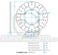 Kotouč brzdový nerezový (282/132/6D) - Yamaha TZR+XV+XVS + GTS+FJ+VMX+FJR+XVZ + MZ650 Baghira / 97-06 + Royal Enfield Bullet 500+Clubman 500+Trails 500+Woodsman 500