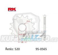 Kolečko řetězové (pastorek) 0565-14zubů RK - Yamaha YZ250+YZF450+YZF400+YZF426 + WRF400+WRF426+WRF450 + TDR250+TRZ250+TT500+XT500 + MT03-YZF-R3+YZF-R25 + YFZ450+YFM660R Raptor + Kawasaki ER6F+ER6N+W800+Z650 + KLE650 Versys+EX650 Ninja + Suzuki SV650