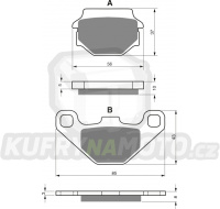 Brzdové destičky Goldfren 005 směs AD - akce