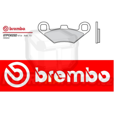 Brzdové destičky Brembo POLARIS L 4x4 400 r.v. Od 94 -  směs SD Přední