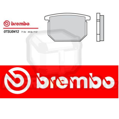 Brzdové destičky Brembo SUZUKI GR D, XD 650 r.v. Od 83 - 86 směs Originál Přední