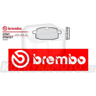 Brzdové destičky Brembo YAMAHA JOG-Z 90 r.v. Od 90 -  směs S T Přední