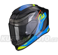 Moto přilba SCORPION EXO-R1 EVO AIR VATIS černo/modrá