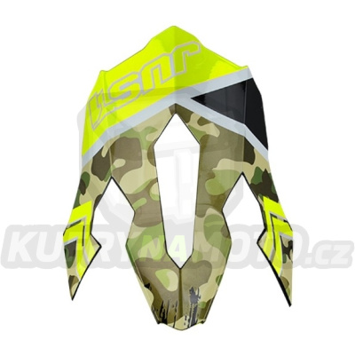 Kšilt JUST1 J12 KOMBAT fluo žlutý