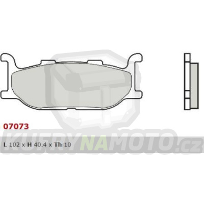 Přední brzdové destičky Brembo YAMAHA XV 535 /535 S &quot;Virago&quot; 1995-2003 - akce