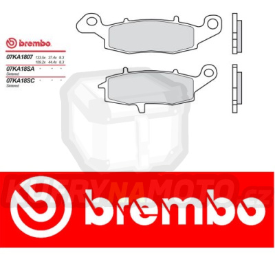 Brzdové destičky Brembo KAWASAKI ZR 7 (right caliper) 750 r.v. Od 99 -  SC směs Zadní