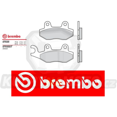 Brzdové destičky Brembo MALAGUTI CENTRO Ie 125 r.v. Od 08 -  směs Originál Přední