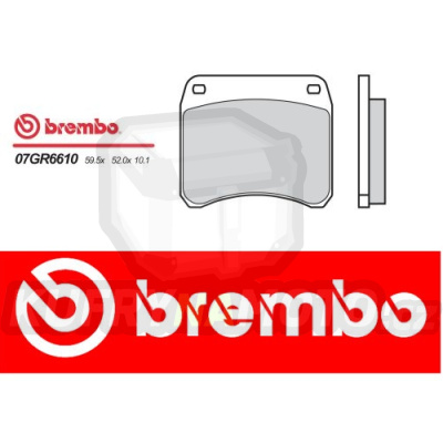 Brzdové destičky Brembo TRIUMPH BONNEVILLE T 140 V,E 750 r.v. Od 81 - 83 Originál směs Zadní