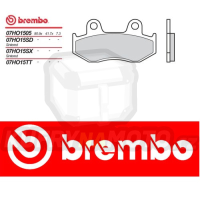 Brzdové destičky Brembo HONDA XR R 500 r.v. Od 83 - 86 směs TT Přední