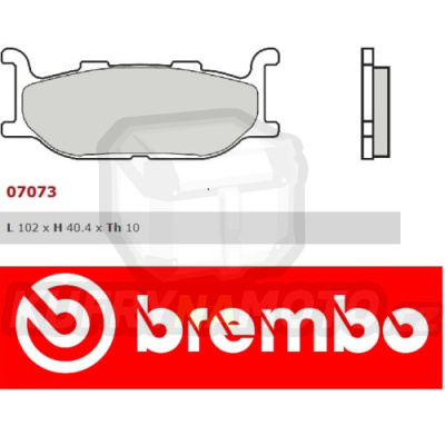 Brzdové destičky Brembo YAMAHA MAJESTY 400 r.v. Od 04 -  směs XS Přední