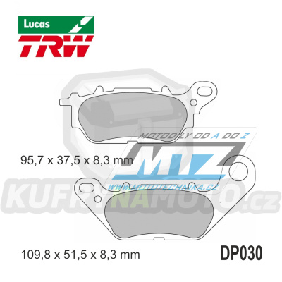 Destičky brzdové DP030-LU TRW Lucas MCB812 - směs Allround