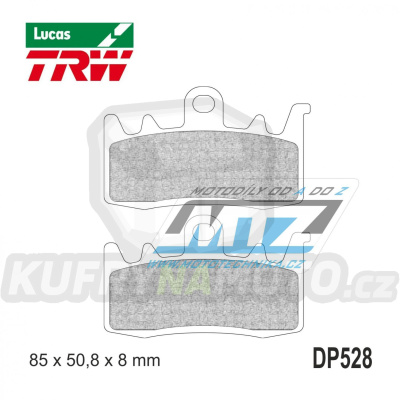 Destičky brzdové DP528-LUSV TRW Lucas MCB856SV - směs Sinter Road