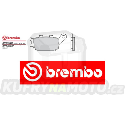 Brzdové destičky Brembo HONDA CBR RR 600 r.v. Od 05 - 06 Originál směs Zadní