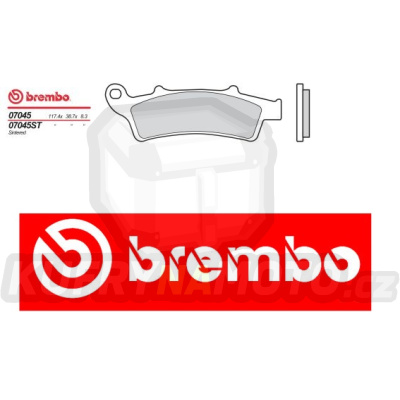 Brzdové destičky Brembo PEUGEOT LOOXOR 150 r.v. Od 02 -  směs Originál Přední