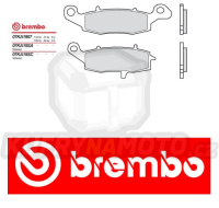 Brzdové destičky Brembo KAWASAKI VN CLASSIC 1500 r.v. Od 97 -  směs SA Přední