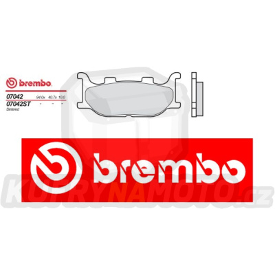 Brzdové destičky Brembo MBK SKYLINER 400 r.v. Od 04 -  směs XS Přední