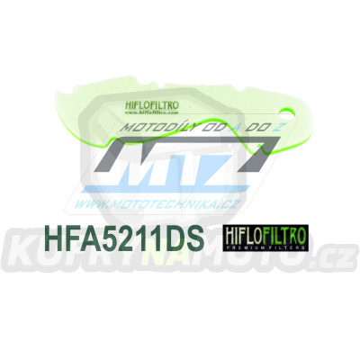 Filtr vzduchový HFA5211DS (HifloFiltro) - Gilera 125 Typhoon X + Piaggio 80 SKR City 2T + 125 Skipper 2T + 150 Skipper 2T