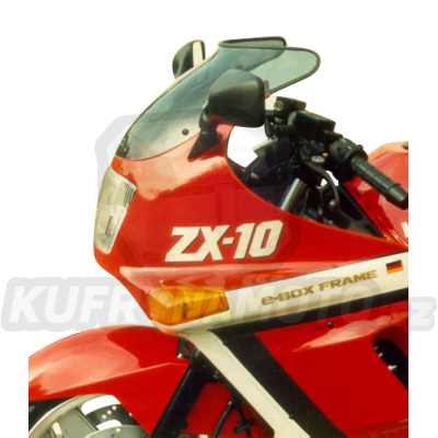 Moto plexi MRA Kawasaki ZX 10 1000 - 2003 typ spoiler S kouřové