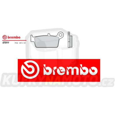 Brzdové destičky Brembo HONDA NSR R 80 r.v. Od 93 -  Originál směs Zadní