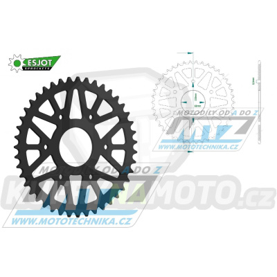 Rozeta řetězová (převodník) Dural 0890-45zubů ESJOT 51-32147-45BP - barva černá elox - Husqvarna 401 Svartpilen+401 Vitpilen / 19-21 + KTM 125RC / 14-21+125 Duke ( ABS ) / 14-21+200 Duke ABS / 14-20+200RC ABS / 14-20+390 Adventure ABS / 20-21+390 Duk