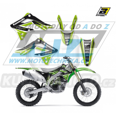 Polepy na motocykl (sada polepů Dream) Kawasaki KXF450 / 12-15 - typ polepů Dream4