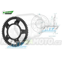 Rozeta ocelová (převodník) 15086-55zubů ESJOT 50-15086-55 - Generic Trigger SM125 / 12-14 + KSR TR125 / 13-16 + TR125 SM ie CBS / 13-23