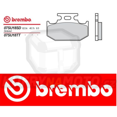 Brzdové destičky Brembo YAMAHA YZ 125 r.v. Od 96 - 97 TT směs Zadní