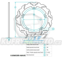 Kotouč brzdový (276/174/5D) - BMW R850GS+R850R+R1100GS+R1100R+R1100RT+R1100S+R1150GS+R1150R+R1100RS