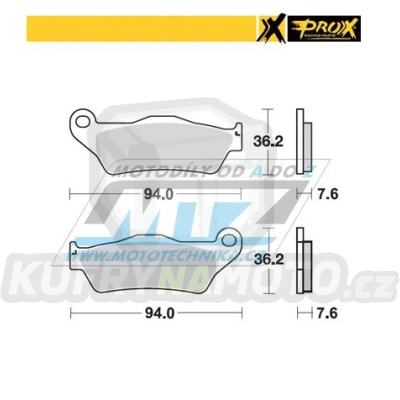 Destičky brzdové DP617 - PROX 37.102202