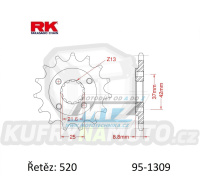 Kolečko řetězové (pastorek) 1309-15zubů RK - Honda TRX400EX Sportrax + TRX400X + XR600R + XR650L + Polaris 500 Outlaw + 500 Predator E 2x4 +500 Predator + 500 Predator LE