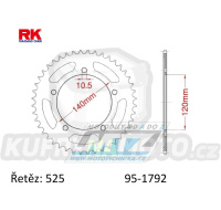 Rozeta ocelová (převodník) 1792-47zubů RK - Suzuki DL650 V-Strom + DL1000 V-Strom + DL1050 V-Strom + GSR600+GSR750 + GSXR600+GSXR750+GSXR1000+GSXS750 + Triumph 600TT + 650 Daytona + 800 Bonneville + 865 Bonneville + 865 Scrambler + 865 Thruxton