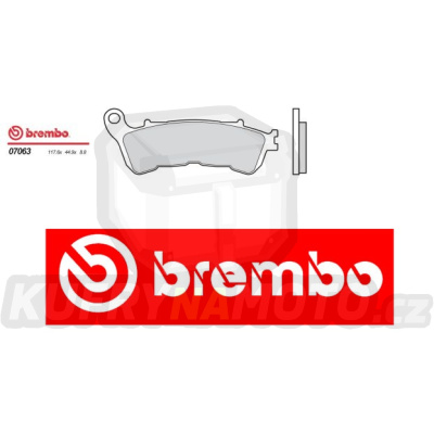 Brzdové destičky Brembo HONDA Silverwing 125 r.v. Od 08 -  směs S T Přední