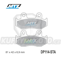 Destičky brzdové DP114-STA - směs Standard