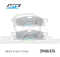 Destičky brzdové DP408-STA - směs Standard