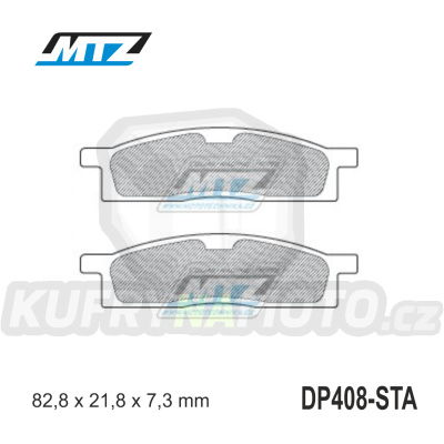 Destičky brzdové DP408-STA - směs Standard